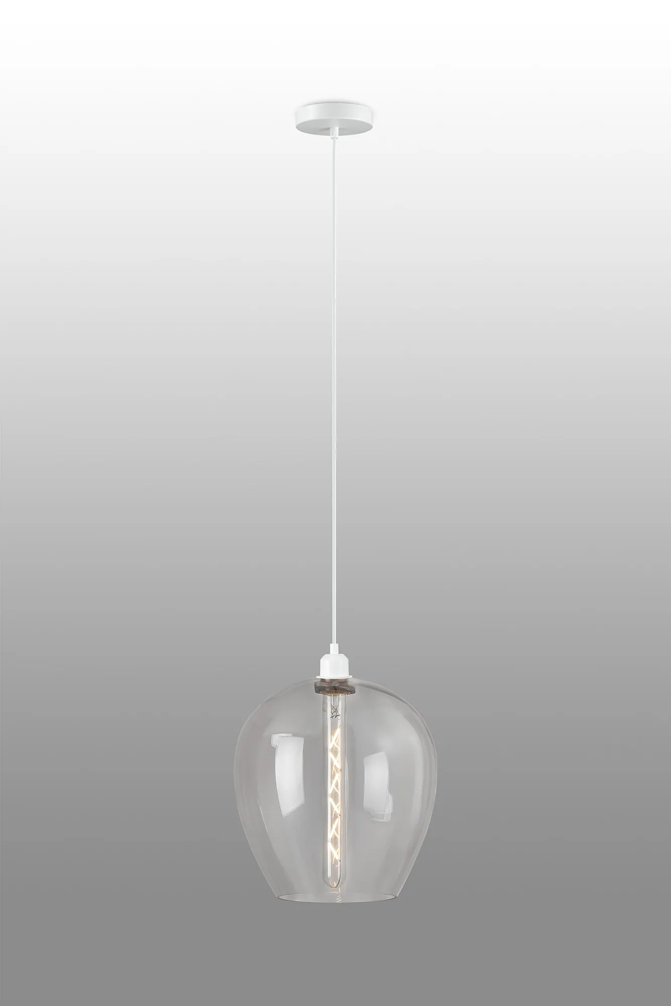 Cawdor Matt White Ceiling Lights Deco Single Pendant